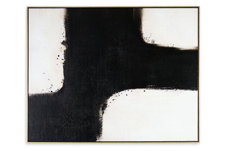 Reighlea Black/White Wall Art by Ashley at Eve Furniture