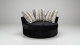 Midnight Swivel Black Chair