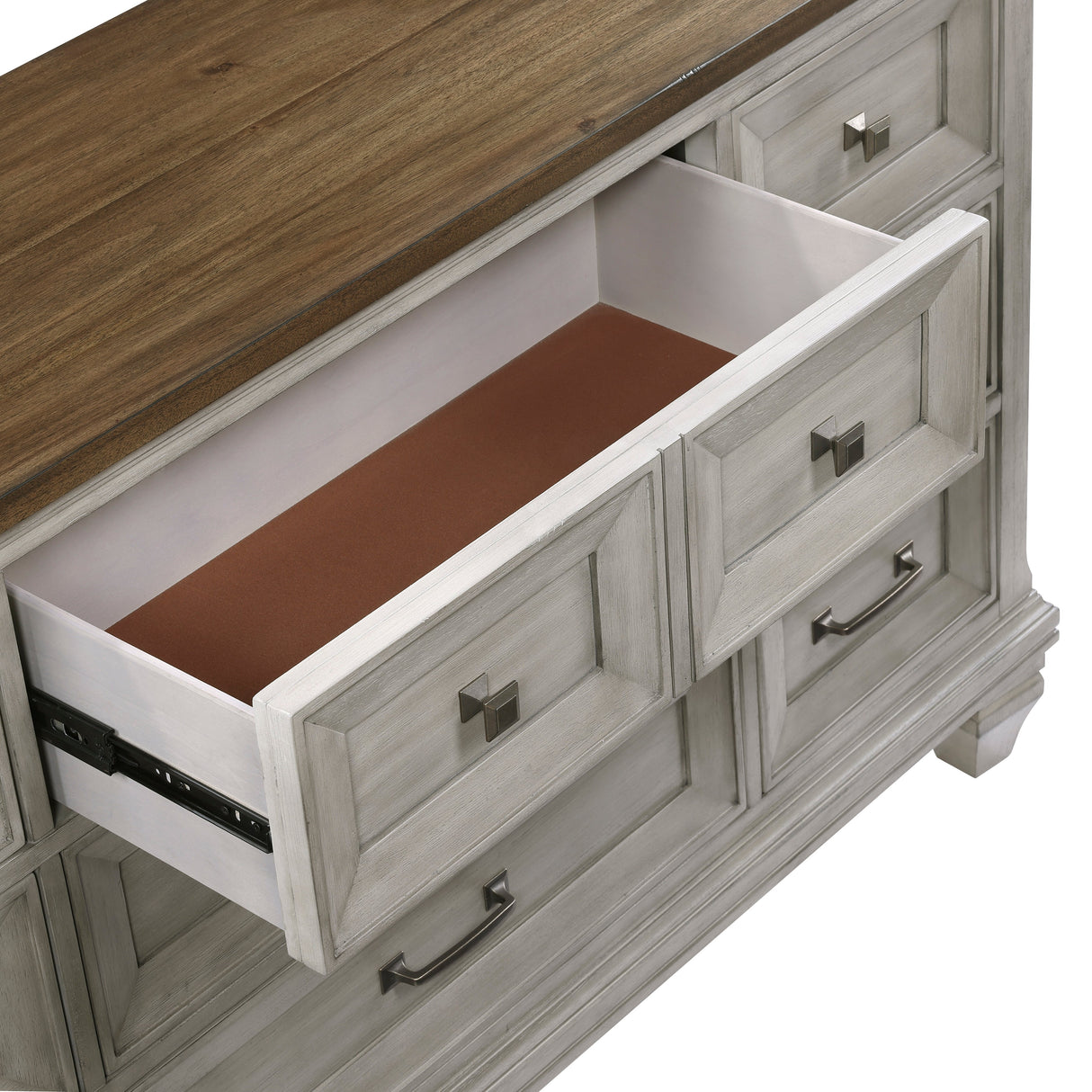 Renton Antique Gray Dresser by Homelegance at Eve Furniture