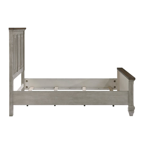 Renton Antique Gray King Panel Bed by Homelegance at Eve Furniture