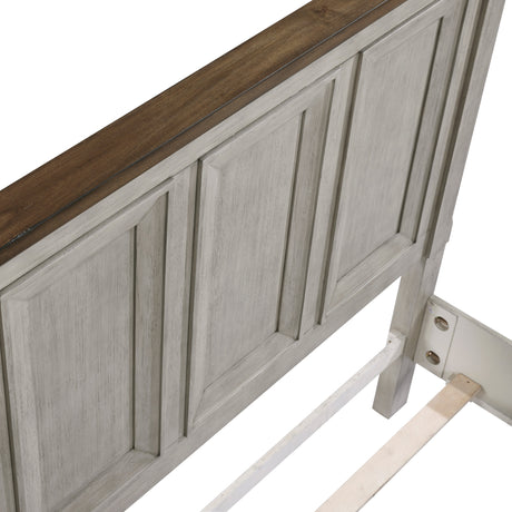 Renton Antique Gray King Panel Bed by Homelegance at Eve Furniture