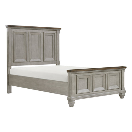 Renton Antique Gray King Panel Bed by Homelegance at Eve Furniture
