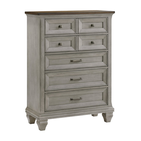 Renton Antique Gray Panel Bedroom Set by Homelegance at Eve Furniture