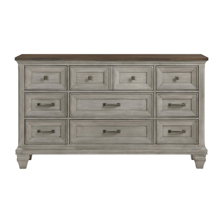 Renton Antique Gray Panel Bedroom Set by Homelegance at Eve Furniture
