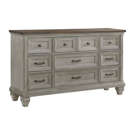 Renton Antique Gray Panel Bedroom Set by Homelegance at Eve Furniture