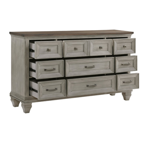 Renton Antique Gray Panel Bedroom Set by Homelegance at Eve Furniture