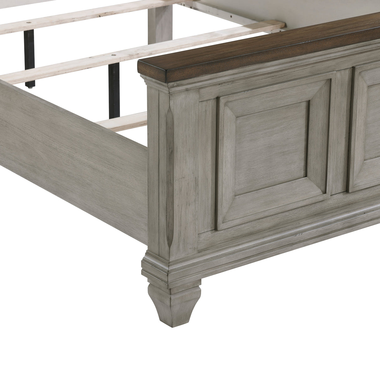 Renton Antique Gray Queen Panel Bed by Homelegance at Eve Furniture