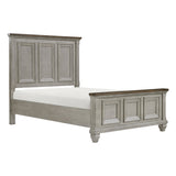 Renton Antique Gray Queen Panel Bed by Homelegance at Eve Furniture