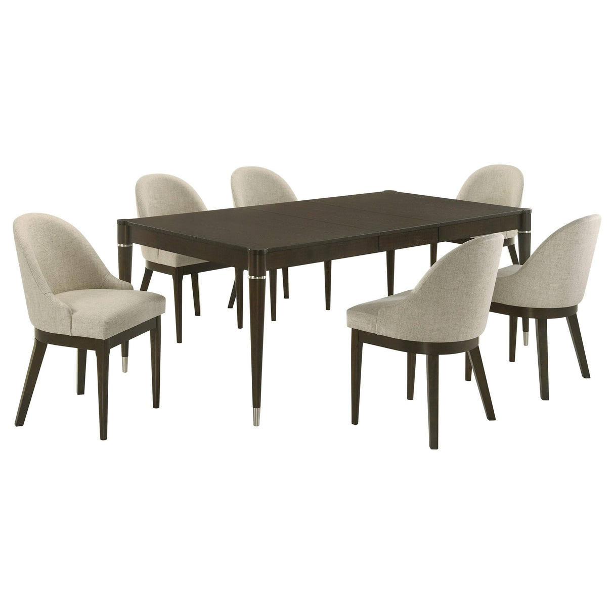 Reseda Ash Brown 7-Piece Rectangular Dining Set by Coaster at Eve Furniture