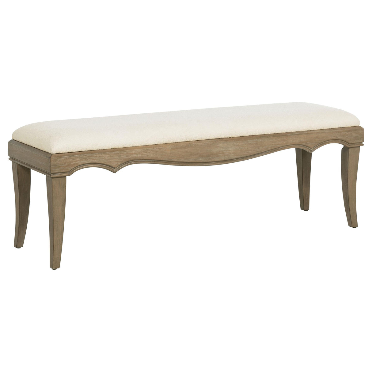 Revello Washed Mango Upholstered Bedroom Bed End Bench by Coaster at Eve Furniture