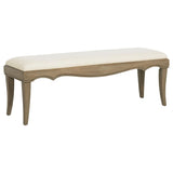 Revello Washed Mango Upholstered Bedroom Bed End Bench by Coaster at Eve Furniture