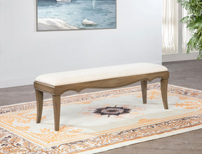 Revello Washed Mango Upholstered Bedroom Bed End Bench by Coaster at Eve Furniture
