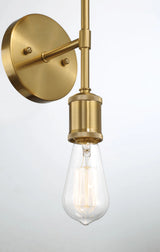 Reverie Double Lights Bathroom Wall Sconce over Mirror Bedroom Hallway Entryway 5"W × 10.75"H × 5"E by Ashcroft Furniture at Eve Furniture