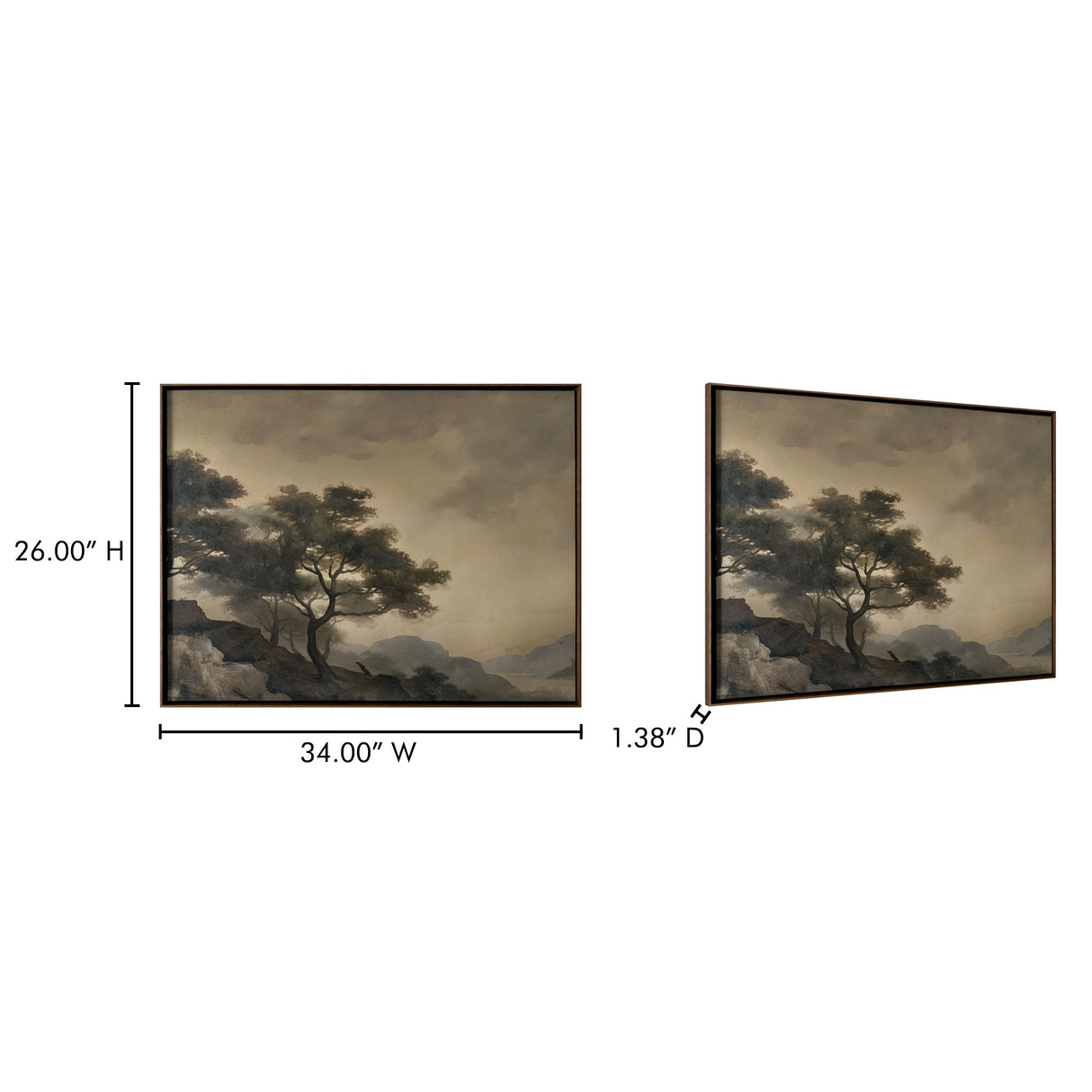 Reverie Multicolor Framed Painting by Moe's Home at Eve Furniture