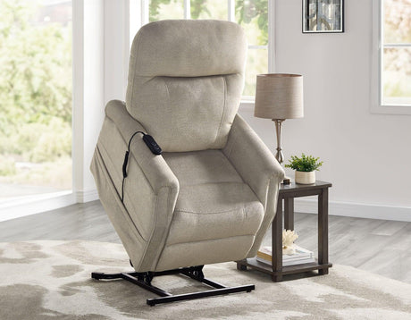 Rhodes Versatile Beige Power Lift Chair by Steve Silver at Eve Furniture
