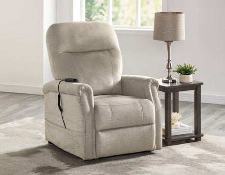 Rhodes Versatile Beige Power Lift Chair by Steve Silver at Eve Furniture