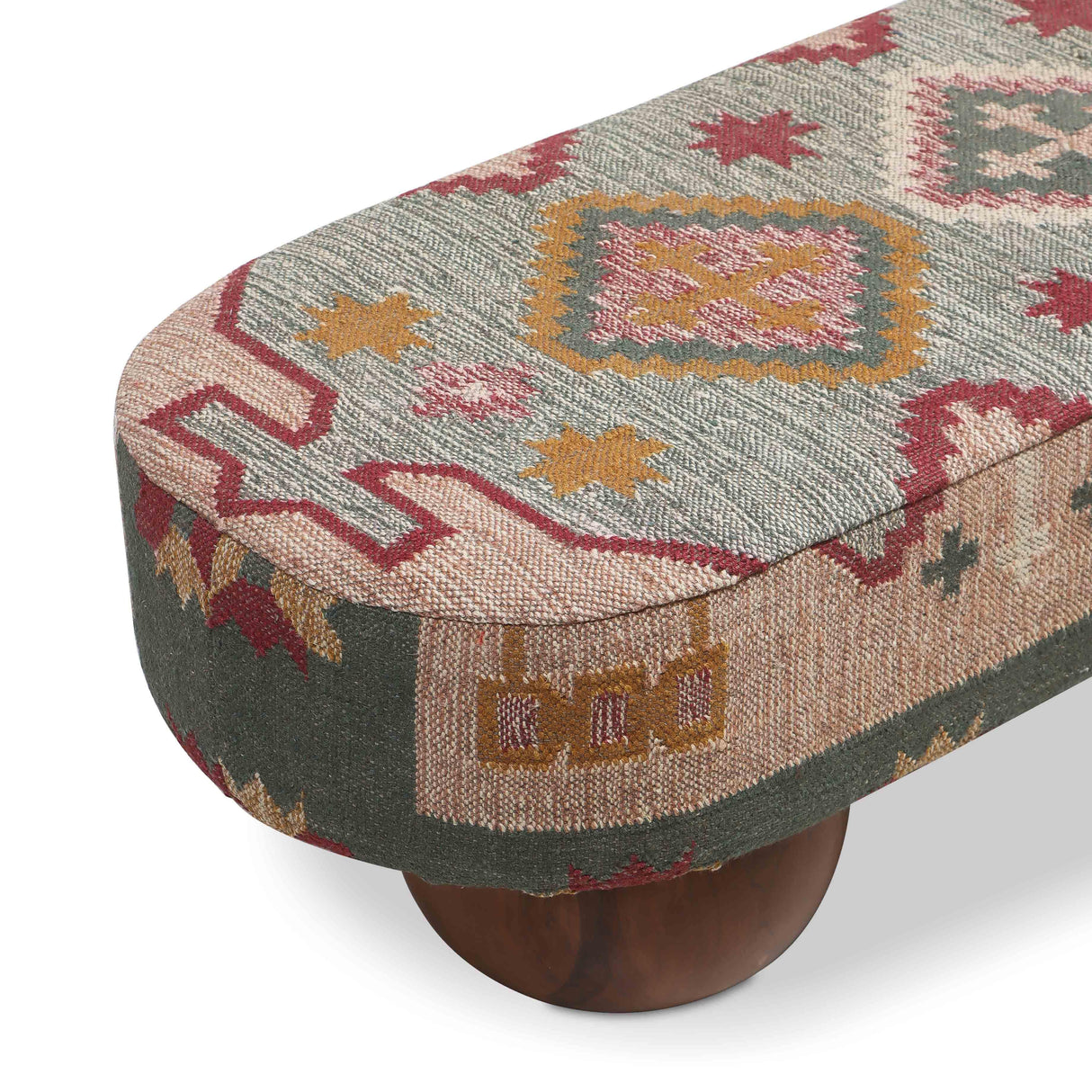 Rizi Textured Wool Upholstered Bench by TOV Furniture at Eve Furniture