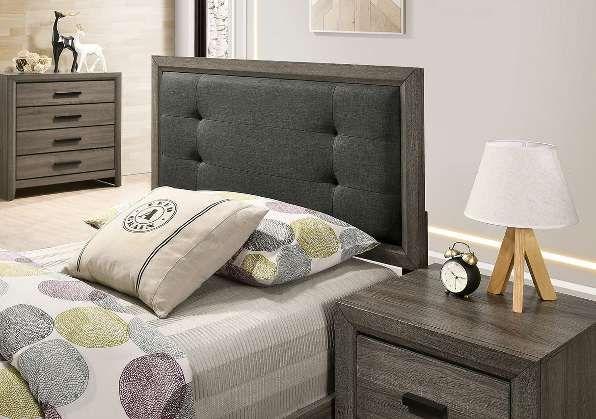 Roanne Gray/Charcoal Full Bed by Furniture of America at Eve Furniture