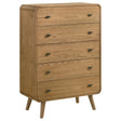 Robyn 5-drawer Bedroom Chest of Drawers Light Ash by Coaster at Eve Furniture