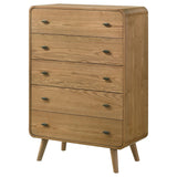 Robyn 5-drawer Bedroom Chest of Drawers Light Ash by Coaster at Eve Furniture