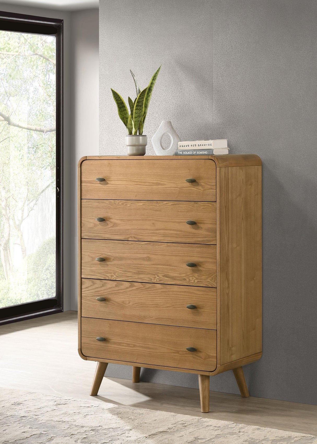 Robyn 5-drawer Bedroom Chest of Drawers Light Ash by Coaster at Eve Furniture