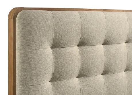 Robyn Light Ash Wood Eastern King Platform Bed by Coaster at Eve Furniture