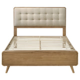 Robyn Light Ash Wood Eastern King Platform Bed by Coaster at Eve Furniture