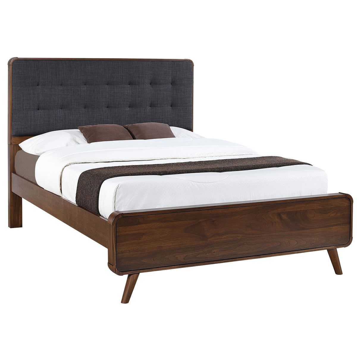 Robyn Dark Walnut Wood Full Platform Bed by Coaster at Eve Furniture