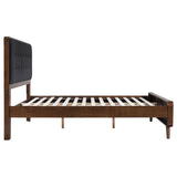Robyn Dark Walnut Wood Full Platform Bed by Coaster at Eve Furniture