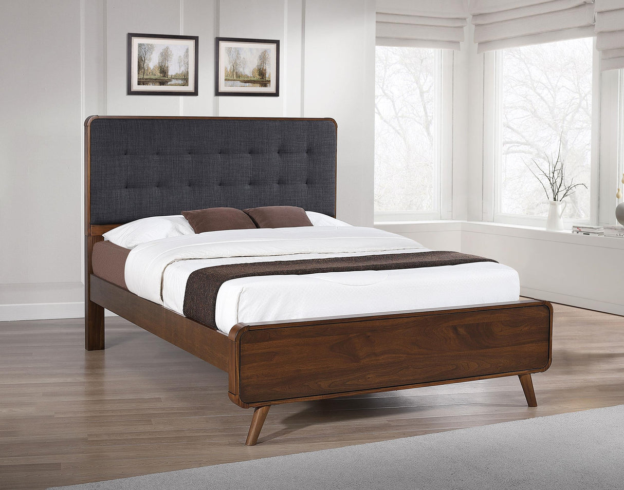 Robyn Dark Walnut Wood Full Platform Bed by Coaster at Eve Furniture