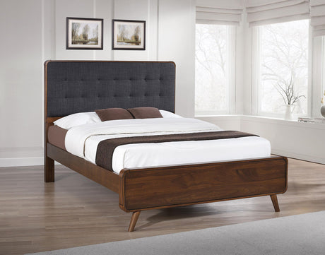 Robyn Dark Walnut Wood Full Platform Bed by Coaster at Eve Furniture