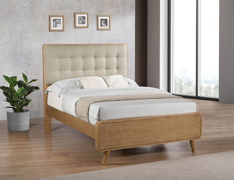 Robyn Light Ash Wood Full Platform Bed by Coaster at Eve Furniture
