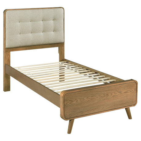 Robyn Light Ash Wood Twin Platform Bed by Coaster at Eve Furniture