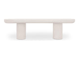 Rocca Cream Bench by Moe's Home at Eve Furniture