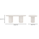 Rocca Cream Dining Table by Moe's Home at Eve Furniture