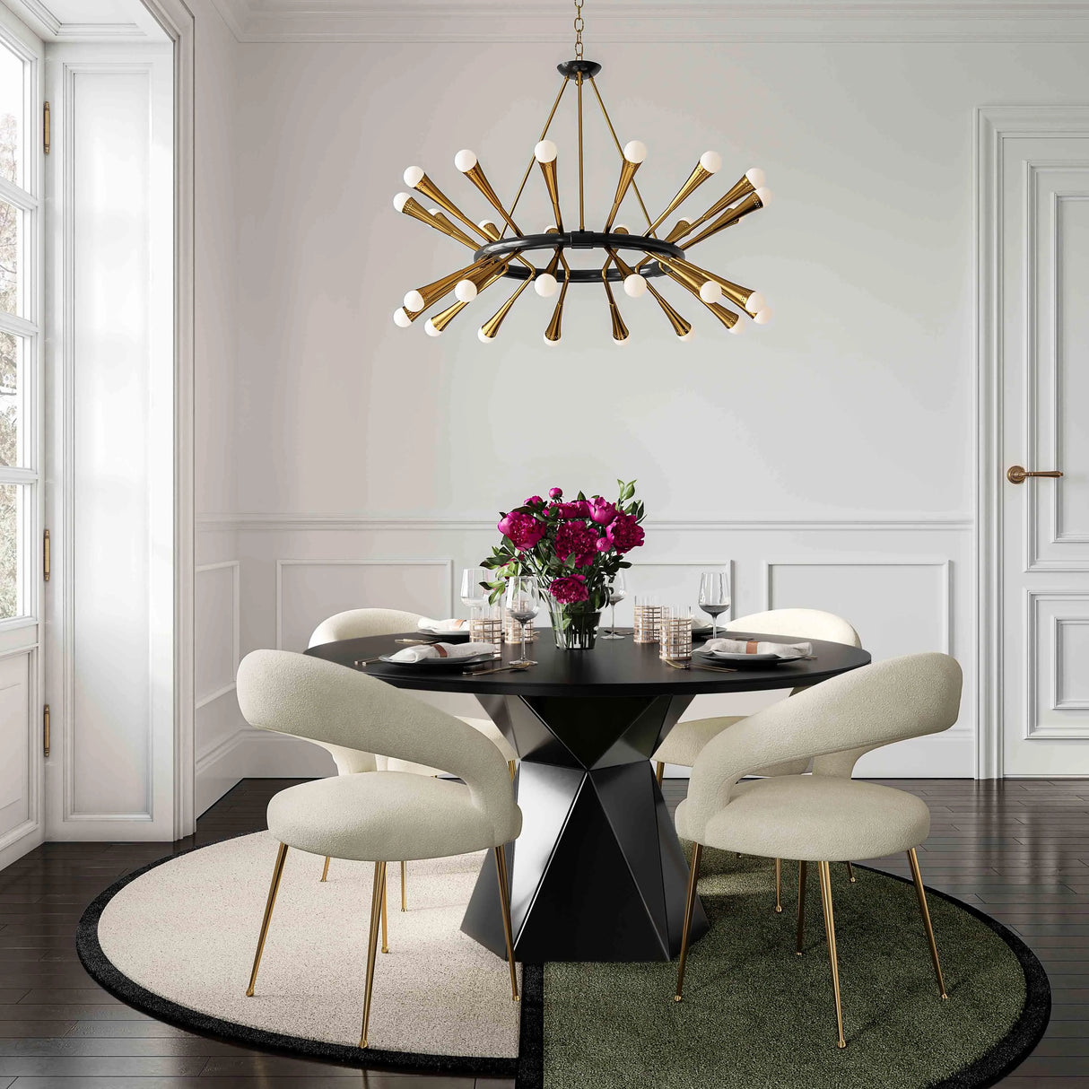 Rocco Performance Boucle Dining Chair by TOV Furniture at Eve Furniture