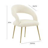 Rocco Performance Boucle Dining Chair by TOV Furniture at Eve Furniture