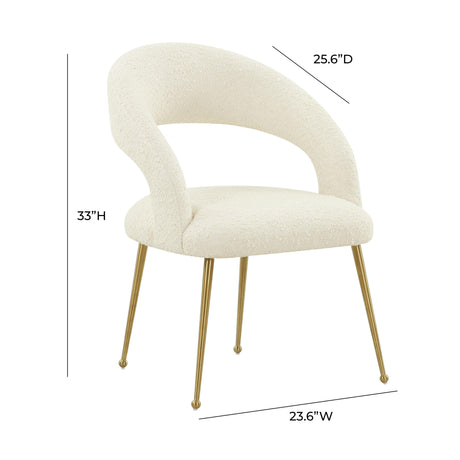 Rocco Performance Boucle Dining Chair by TOV Furniture at Eve Furniture