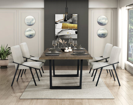 Rochelle Natural Oak Dining Set by Homelegance at Eve Furniture
