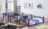 Rogen Dark Bronze Twin Triple Bunk Bed by Coaster at Eve Furniture
