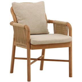 Roisin Outdoor Dining Chair, Sand, Set of 2 by Dovetail at Eve Furniture