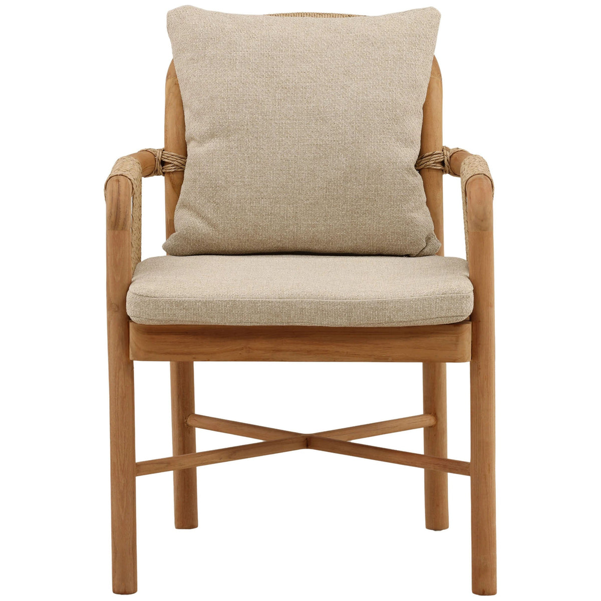 Roisin Outdoor Dining Chair, Sand, Set of 2 by Dovetail at Eve Furniture