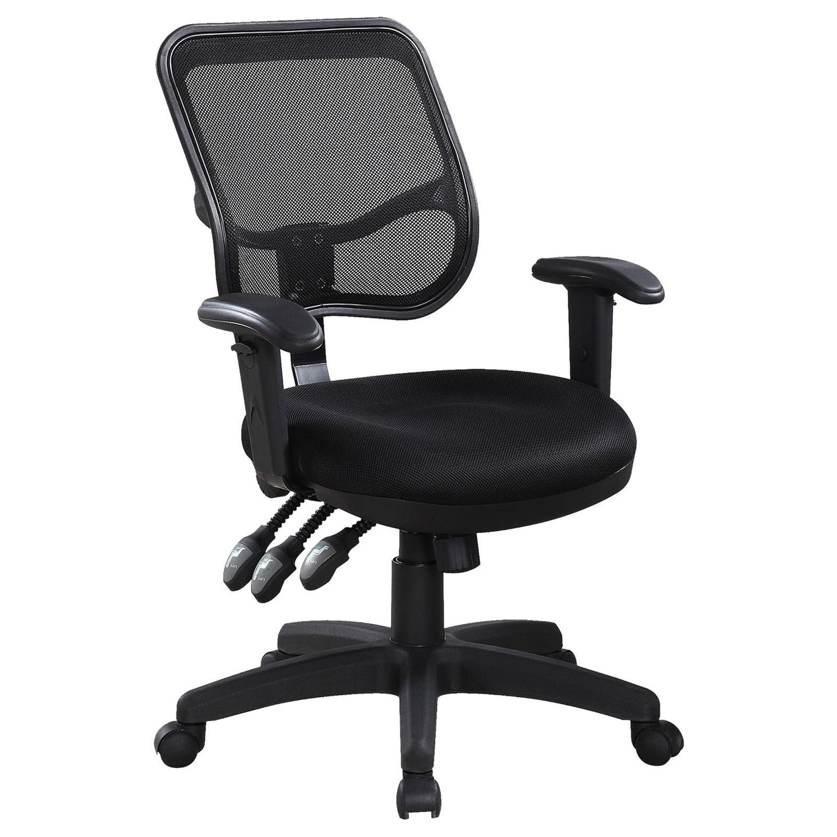 Rollo Black Adjustable Height Office Chair by Coaster at Eve Furniture