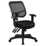 Rollo Black Adjustable Height Office Chair by Coaster at Eve Furniture