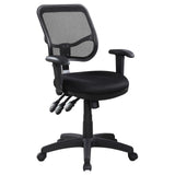 Rollo Black Adjustable Height Office Chair by Coaster at Eve Furniture