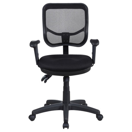 Rollo Black Adjustable Height Office Chair by Coaster at Eve Furniture