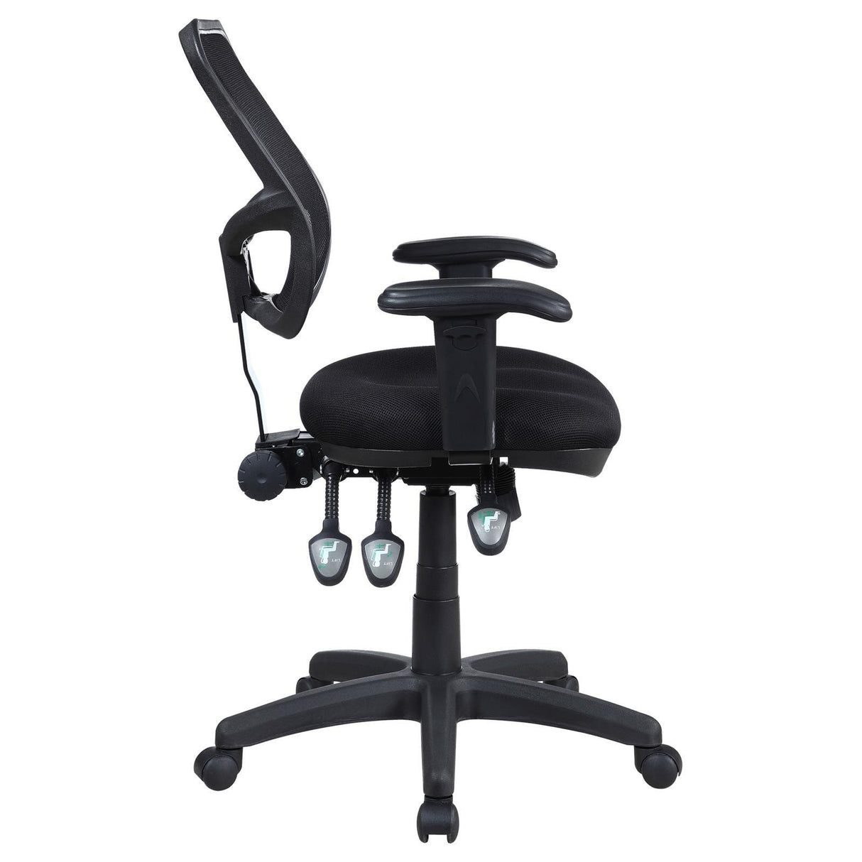 Rollo Black Adjustable Height Office Chair by Coaster at Eve Furniture