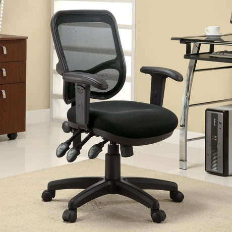 Rollo Black Adjustable Height Office Chair by Coaster at Eve Furniture