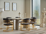 Romans Diningroom (Consol With Mirror & Dining Table & 6 Dining Chair)