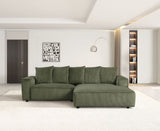 Romeo Olive Right Arm Facing (RAF) Sectional by Happy Homes at Eve Furniture